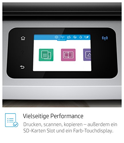 HP ENVY Photo 7130 Multifunktionsdrucker (Fotodrucker, Scanner, Kopierer, WLAN, Airprint) mit 4 Probemonaten HP Instant Ink inklusive,Schwarz