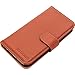 Produktbild BULLAZO Leder Design Hülle Case „Mayor“ für original Apple iPhone 5 / 5 S und iPhone SE in cognac braun. Echtleder. Schutzhülle als Flipcover zum Klappen mit Magnet, Kartenfach. Edles Business Etui.