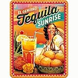 Made in Germany Nostalgic-Art 26144 Open Bar - Cocktail-Time - Tequila Sunrise, Blechschild 15x20 cm