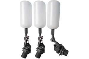 iplusmile 3 Pcs Eau Flotteur Valve Automatique Abreuvoir Bol Remplir Réservoir d'alimentation Eau pour Abreuvoir Aquariums Aquaculture Blanc
