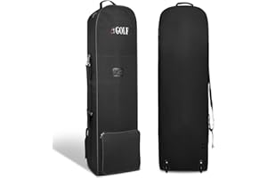 EJOYOUS Bolsa de viaje de golf con ruedas, bolsa de golf de viaje para aerolíneas, tela Oxford 600D resistente al desgaste, bolsa de viaje con barra de apoyo ajustable, #311, Organizador de bolsillo