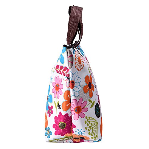 eBoot Wasserdicht Lunchtasche für Reisen und Picknick (Bunte Blume) - 5