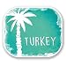 Produktbild 2 x Türkei türkisch Vinyl Aufkleber Aufkleber Laptop Reise Gepäck Auto Ipad Schild Fun # 6484 - 10cm/100mm Wide