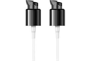OUPDATE 2 Bombas de Repuesto para Base de Maquillaje MAC y Estée Lauder Double Wear, Dosificador de Plástico para Botellas de Base de Maquillaje, Dosificador Maquillaje con Tubo Ajustado y Tapa Protectora