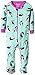 Hatley Baby-Girls Infant Footed Coverall -Pretty Penguins Pyjama Set, Turquoise, 18-24 Months