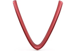 PIUGILH Frontgrill Verkleidung V-Rahmen Geeignet für Alfa Romeo Giulia 2017-2020,Frontgrillverkleidung Auto Außen Trim Zubehör,Frontgrill Dekoration Rahmen Trim Zubehör (Mattrot)