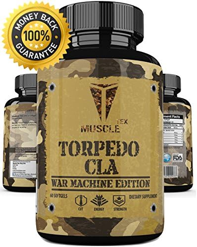__ MUSCLE TEX TORPEDO __ Max Strength CLA โ Powerful Results โ For Weight Loss And Belly Fat โ SUPER Fast Acting Weight Loss Pills For Men & Women โ CLA Extreme -