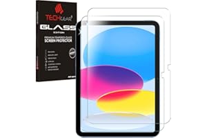 TECHGEAR 2 Pack iPad 11th (A16) & 10th Generation GLASS Screen Protectors, Tempered Glass Screen Protector [9H] [UHD Clarity] [Scratch-Resistant] [No-Bubble] for iPad 11" 2025 / iPad 10.9" 2022