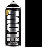 Kobra Paint LOW002 Aerosol Spray Paint, Black Rat, 400 ml (Pack of 1)