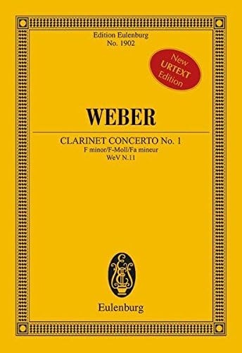 Clarinet Concerto No. 1 F minor: Op. 73 (Eulenburg Studienpartituren Book 1902)