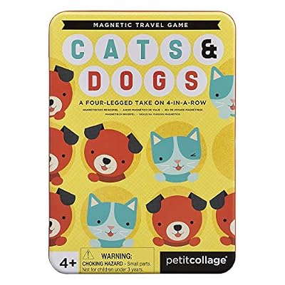 Petit Collage PTC326 Jeu de Voyage magnétique pour Chat et Chien Multicolore
