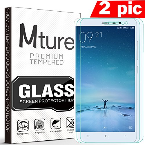 Xiaomi Redmi Note 3 Schutzfolie, Mture Schutzglas für Xiaomi Redmi Hongmi Note 3 Screen Protector Film Ultra Klar Transparent Panzerglas Stressfreie, Blasenfreie Installation, Anti-Fingerabdruck mit Härtegrad 9H Tempered Glass Hartglas Displayschutzfolie (HD Clear) - 2-pack