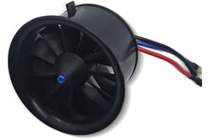 FLYCOLOR DD 64mm EDF 11 Blades Ducted Fan with 3500KV RC Brushless Motor Balance Tested for 3S/4S RC Jet Airplane