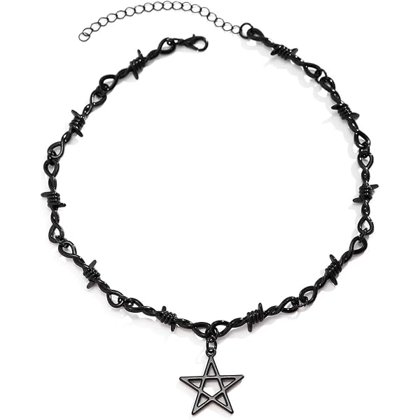 Collana Gotica Con Croce D'Argento E Perline Di Spinello Nero: Gioiello Donne Con Cristalli E Catena