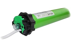 SMAROTECH - MADE IN GERMANY smarotech® Rollladen-Nachrüstset: Universal-Rohrmotor Selve SP2/15 inkl. 4-Kant-Stahl-Stift mit 12mm Kopf, Anschlusskabel und SW 60 Adapter. (SP 2/15 ohne Lager, SecuBlock)