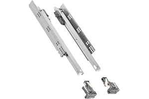 GTV - Prowadnice podpodłogowe 3DFPO | prowadnica do dolnego montażu | regulacja 3D | pełne wysuwanie | synchronizacja otwarć | obciążenie do 35 kg | dł. = 500 mm