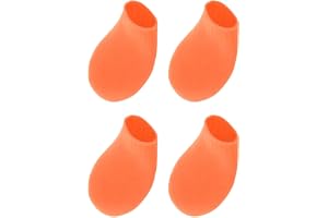 ZOOMELLA Dog Rain Boots Waterproof Snow Shoes Paw Protector Outdoor Booties Orange M