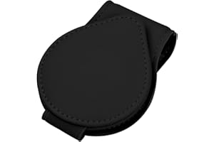 Kioiner Auto Sonnenbrillen Clip Brillenhalter für Auto Universal Brillenhalter Auto-Leder-Sonnenbrillenhalter Magnetischer Autobrillenhalter Schwarzer und Beige Autobrillen-Organizer (Schwarz)