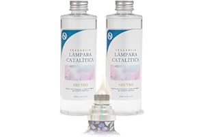 M MAMA MANUELA Pack Ahorro 2X Fragancia Neutra para lámpara catalítica (200ml) - Líquido Limpiador Neutro para Limpieza de Mecha y Cambio de Aroma