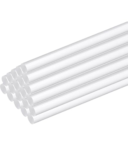 QUARKZMAN 5Pcs Barre Carrée En Abs, 2x2x500mm Bâton En Plastique Abs Solide, Kit De Barres En Plastique Blanches Pour La Fabrication De Modèles Architecturaux DIY