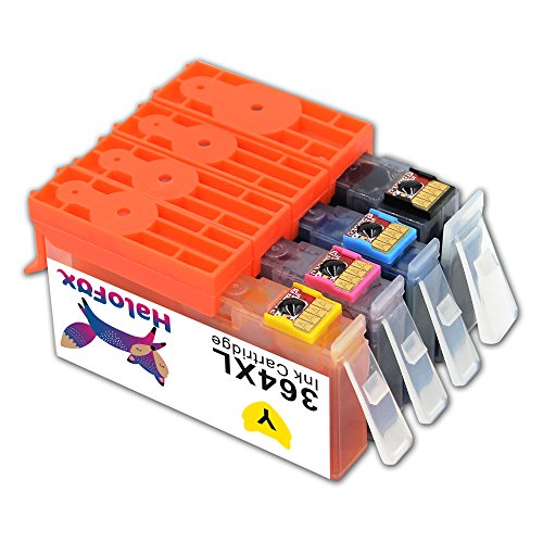 HaloFox 5 Tintenpatronen 364XL Combo Multipack 364 XL Hohe Ausbeute Druckerpatronen Kompatibel für HP DeskJet 3520 3070A OfficeJet 4620 Photosmart 5510 5514 5515 5520 5524 5525 6510 6520 7510 7520 e-All-in-One Drucker Photosmart Plus B209a C5380 C6380 All-in-One Drucker Photosmart D5460 B010a Premium C310a - 6