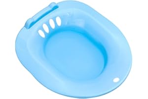 Colcolo Toilettensitz für ältere Frauen, Sitzbad, breiter Sitzbereich, Bidet, Hüftbad für zukünftige Mütter, die Nicht über der Toilette hocken können, Blau