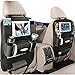 Produktbild Yqbuy PU Leder Auto Rücksitz Organizer und iPad Mini Halter, multifunktionale Lagerung mit Tasse, Papiertuch, Regenschirm, Schlüssel, Handy für Kinder und Kleinkinder (1 Packung, schwarz)