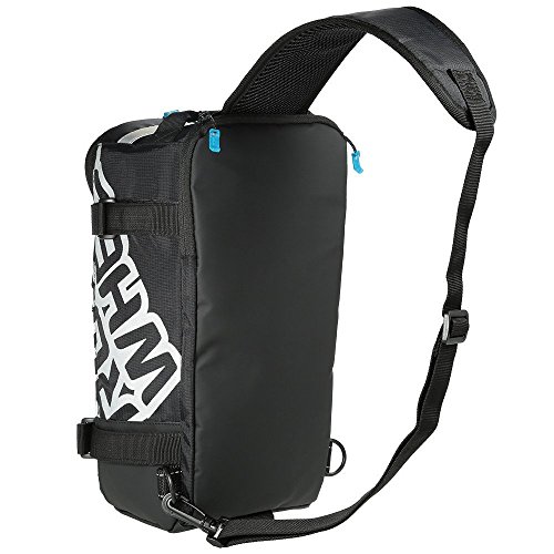 Wisamic Radtasche Gepäckträgertasche Rucksäcke Wasserdicht mit Reflektierendem Band Schwarz, 32,5 x 16 x 18 cm - 4