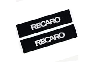 AEVEILS 2 Stück Gurtpolster für Recaro Racing, Auto Sicherheitsgurt Schulterpolster Gürtelkissen Schutzkisseen,für mehr Komfort auf der Reise