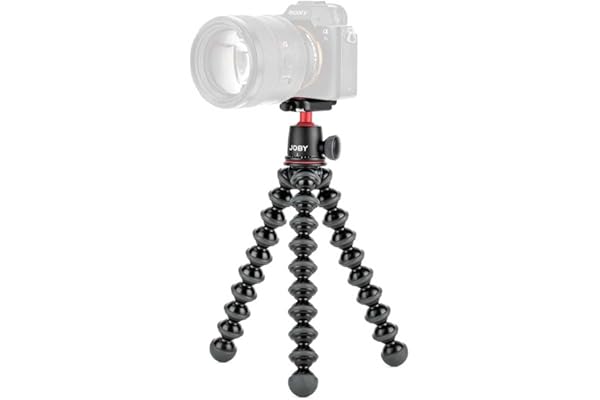 Joby GorillaPod 3K Kit - Trépied Léger Polyvalent avec Rotule Ball pour Appareils Reflex et Hybrides, JB91507-BWW, Made in Italy, Noir