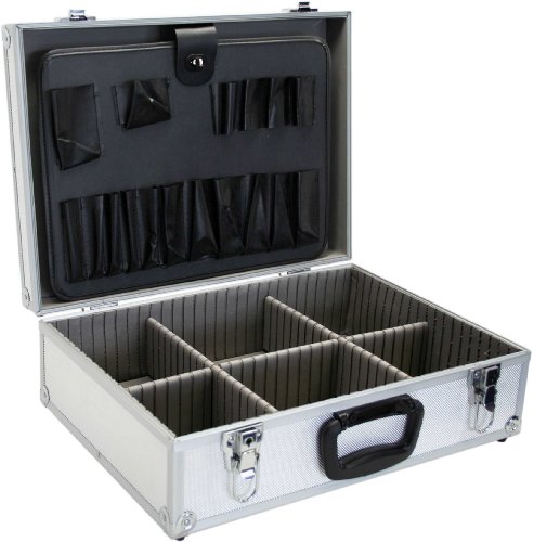InLine 43017B unbestückt abschließbar Werkzeugkoffer Aluminium silber
