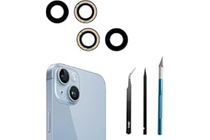 Dakexiong Rückkamera-Glaslinse Ersatz für iPhone 14/ iPhone 14 Plus, Kompatibel mit iPhone 14/14 Plus Back Rück Kamera Glas Linse Ersatz, mit Reparaturwerkzeug Kit