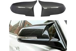 PANTHEM 1 par de tapas de cubiertas de espejo retrovisor de coche, carcasa de espejo lateral de repuesto de fibra de carbono para la serie 3 F30 F31 y la serie 4 F32 F33 F36 (Fibra de carbono)