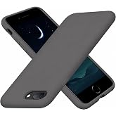 URUCHI iPhone 7 Plus / 8 Plus ile Uyumlu Kılıf, İ&ccedil;i Kadife Kaplamalı İnce Sıvı Silikon Tam Koruma Yumuşak Jel Silikon Kapak, 