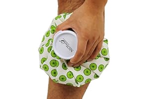 NEOtech Care Eisbeutel - Kühlbeutel mit Schraubdeckel - wiederverwendbarer, nachfüllbarer Beutel - Limetten - 20 cm