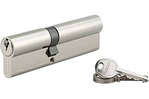 Cilindro europeo a doppia entrata SA 45x60mm, antisfilamento, nichel, 3 chiavi - THIRARD