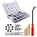 Produktbild 415 Stücke Befestigung Clips Türverkleidung Universal Klammern Stoßstangen Befestigung Auto Retaine Clips Set mit Lösewerkzeug, Kabelbinder und Schwammig Kissen