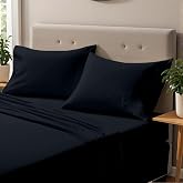 ONIROS Home Luxury Fitted Sheet Set 150 x 190/200 cm with Pillowcases 75 x 50 cm Pack of 2 | Fitted Sheets 150 x 190 cm and T