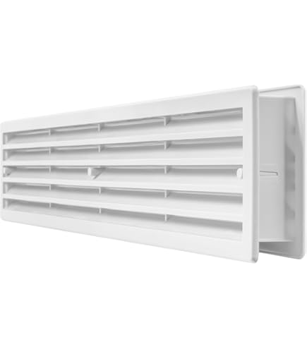 LIRAST 125mm Noir Grille De Ventilation En Plastique - Grill D'aération Ronde