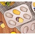 SHOAIB Madeleine Cookies Tray 6-Slot Shell Design Cookies Baking Tray French madeleines Cake Baking pan Cookies Baking pan Shell Shape Baking Mold