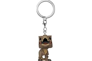 Funko Pop! Keychain: JW3 - T-Rex - T.Rex - Jurassic World 3 - Minifigura de Vinilo Coleccionable Llavero Original - Relleno de Calcetines - Idea de Regalo- Mercancia Oficial - Movies Fans