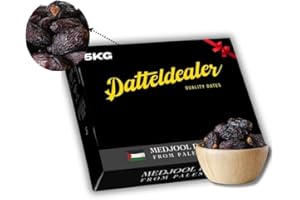 ‎DEFACTO Datteldealer Medjool Datteln – Premium A Qualität – Jumbo & Large – 100% natürliche Datteln aus Palästina – Saftig, frisch, Vegan & Ohne Zusatzstoffe - 5 Kg
