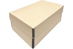 Lineco Tan Hinged Lid Photo Box 5.5" x 7.75" x 12". Archival Acid Free. Holds up to 1,100 of 4x6 or 5x7 Pictures, Print, Art. Protect Longevity, Photos or Documents, Craft, Prints, Cards.