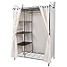 SONGMICS Armoire de Rangement Penderie de vêtement Cadre en Métal et Housse 108 x 58 x 170 cm (L x l x h) RTG03H