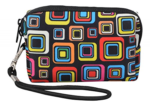 MySleeveDesign Etui Cam  ra digital Sac portable Housse - pour Canon Fuji Sony Panasonic Samsung Nikon Pentax Lumix Olympus   tous les autres appareils photo num  riques compacts - Square Brown