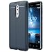 Produktbild MoKo Nokia 8 Hülle - [Curve Shape Design] Ultra Slim Flexible TPU S-Line Handy Schutzhülle Schale Phone Case Cover Bumper für Nokia 8 Smartphone, Marineblau