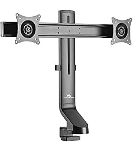 My Wall HL 19 L Dubbele Monitor Tafelsteun 17-27 Inch - Kantelbaar, Draaibaar En In Hoogte Verstelbaar