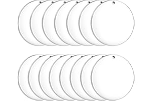 ‎DUUFIN Duufin 22 Stück Acryl Transparente Kreis Scheiben 9CM Acryl Transparente Scheiben Acryl Schlüsselanhänger Rohlinge für DIY Schlüsselanhänger und Bastelprojekt, 3.5 Zoll