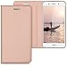 Produktbild kwmobile Hülle für Huawei GR3/P8 Lite SMART - Bookstyle Case Handy Schutzhülle Kunstleder mit Sichtfenster - Flipcover Klapphülle Rosegold