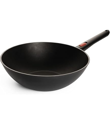 Woll Diamond Logic XR Wok- en roerpan, inductief, 30 cm, 10 cm hoog, met afneembare steel, geschikt voor alle warmtebronnen, gegoten aluminium, antiaanbaklaag, ovenbestendig, zwart